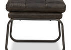 Donnelly Leather Ottoman -Hurst Cocoa