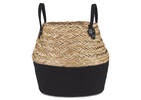 Grand panier Racquel naturel/noir