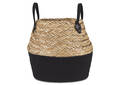 Grand panier Racquel naturel/noir