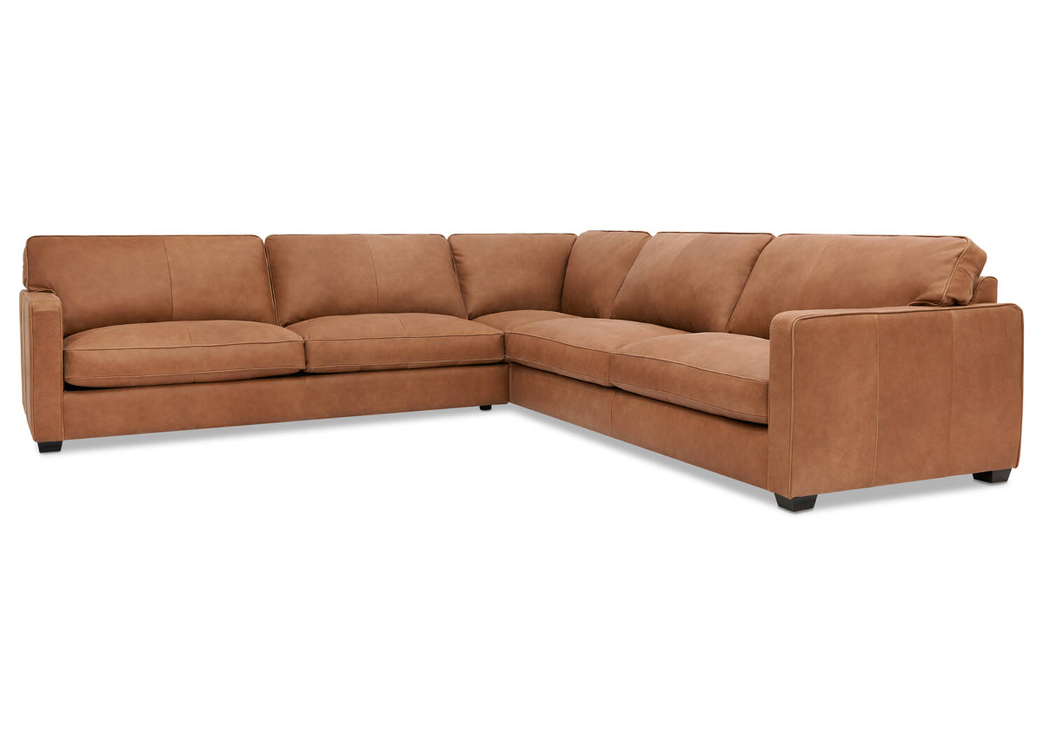 Burke Custom Leather 3PC Sectional