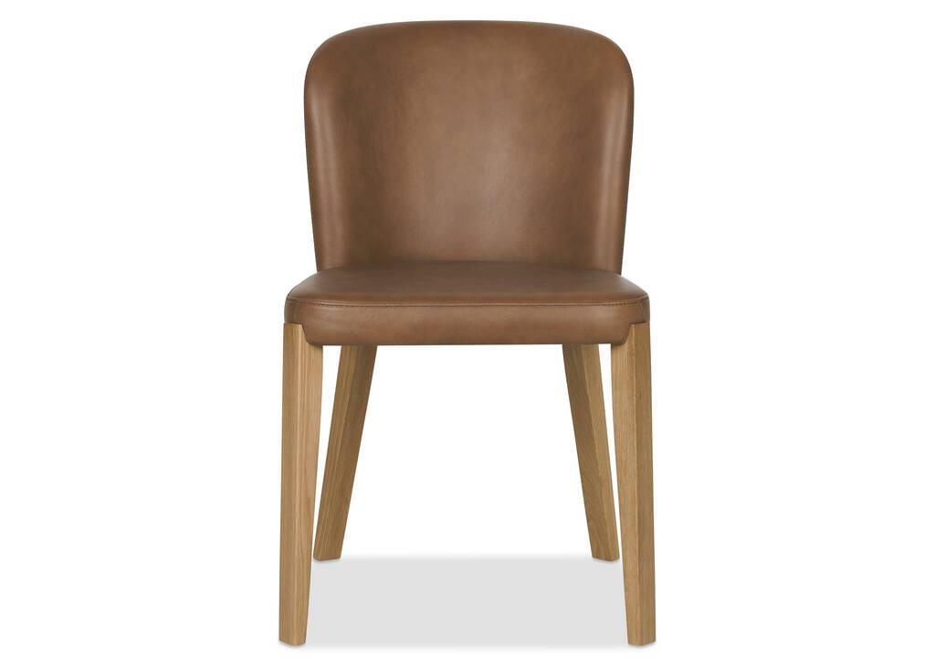Chaise en cuir Eldridge -Leo moka