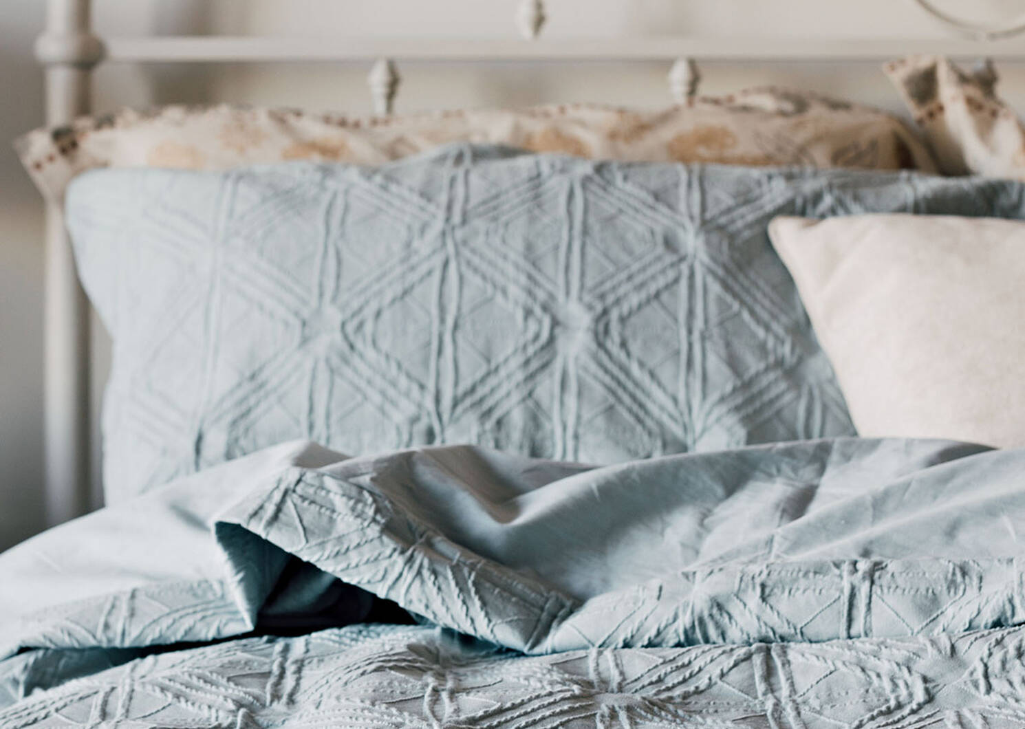 Arden Duvet Sets Light Blue