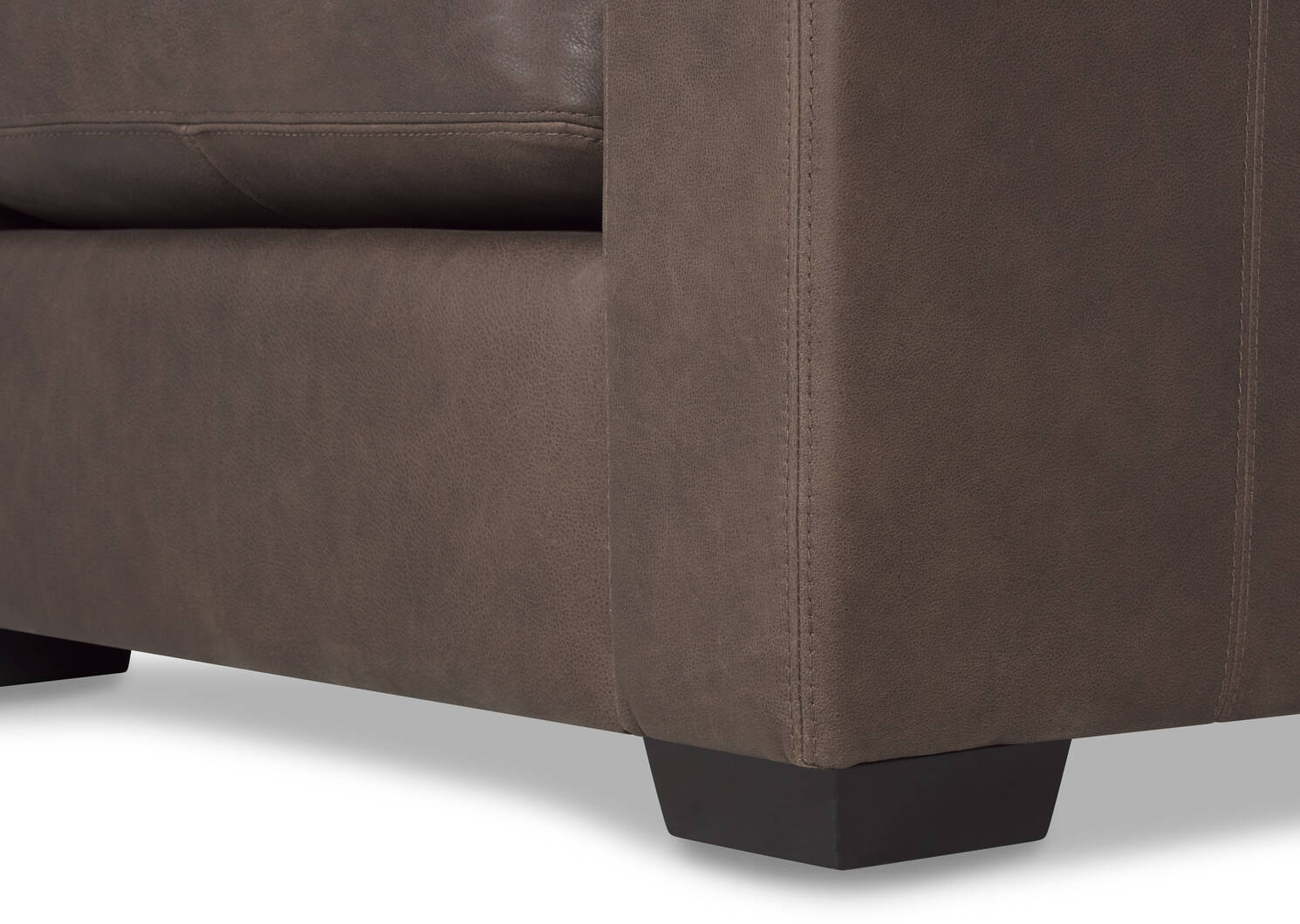 Fauteuil en cuir Brewer -Attica cacao