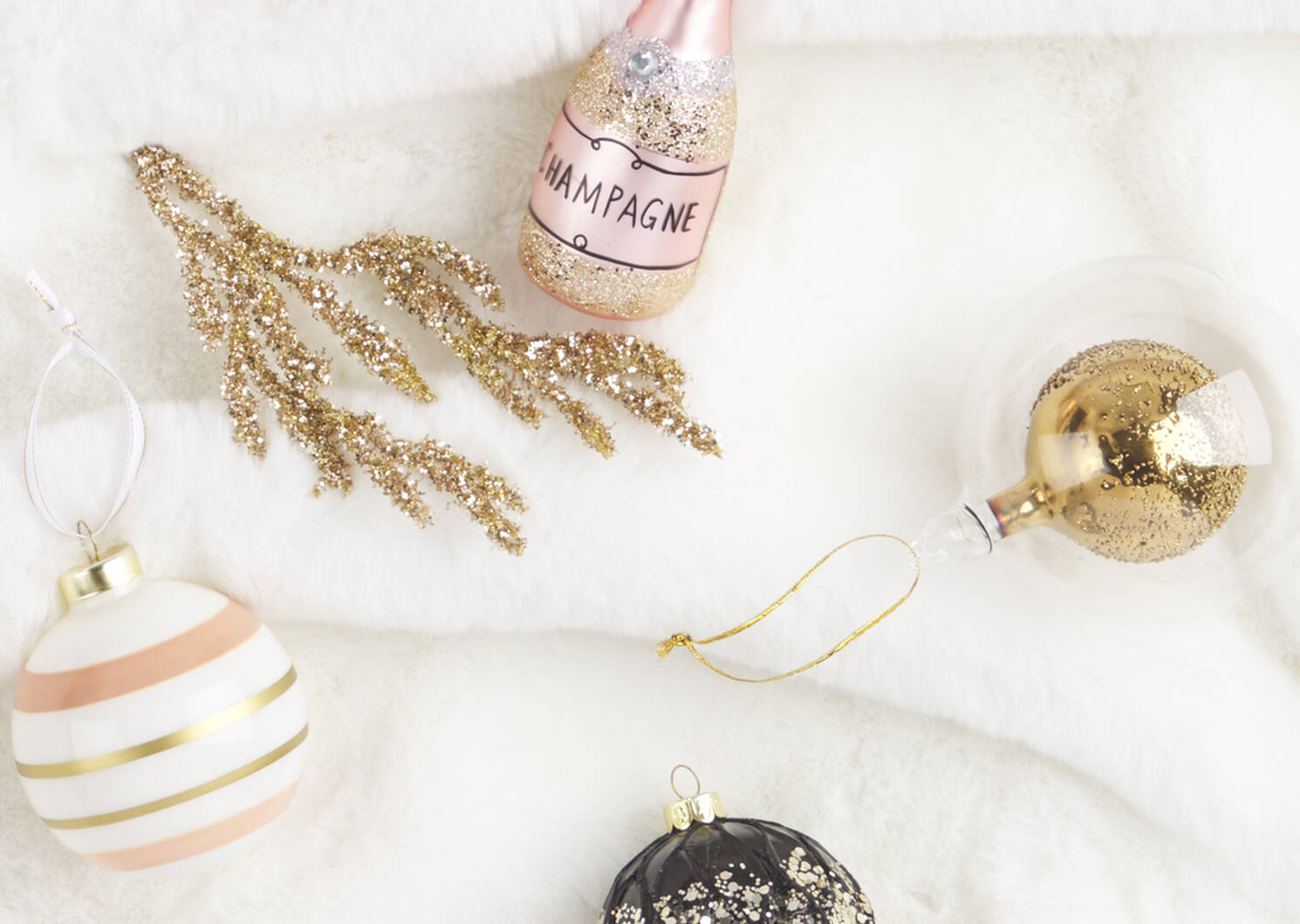 Bubbly Champagne Bottle Orn