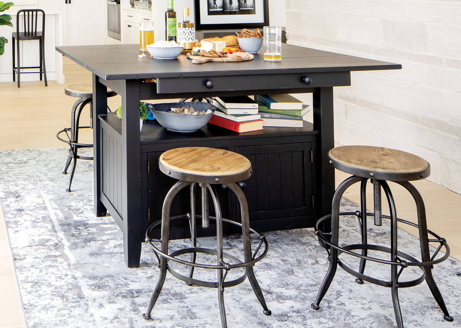 Yaletown Counter Stool -Faded Pine
