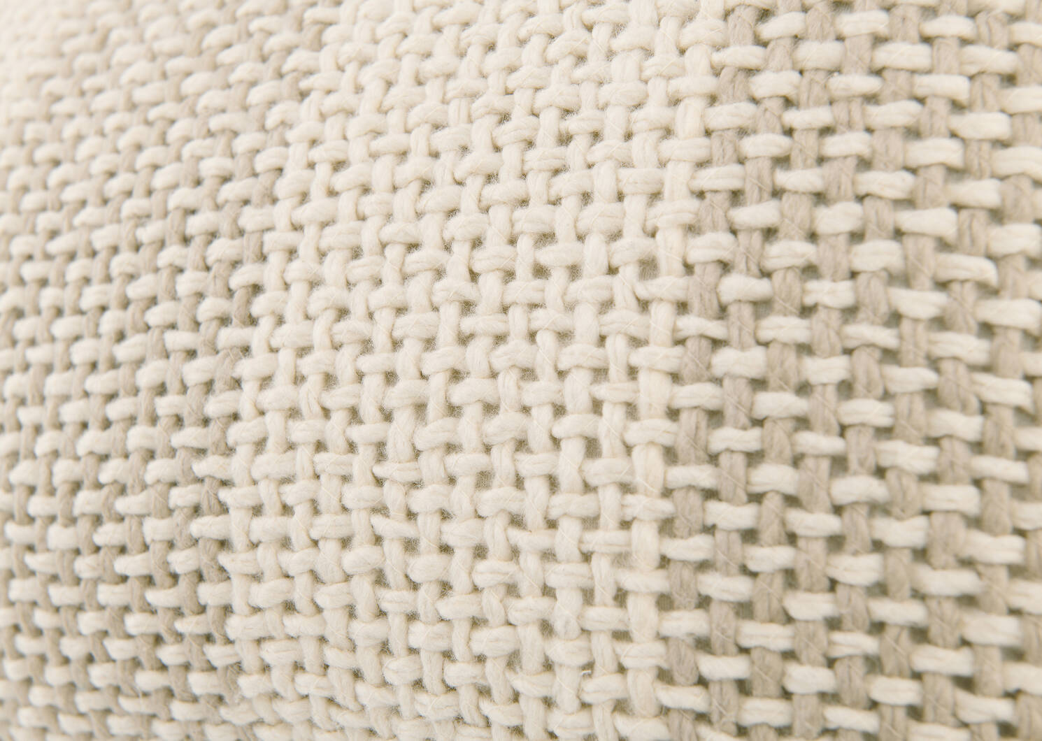 Masen Cotton Pillow 12x22 Sand/Ivory