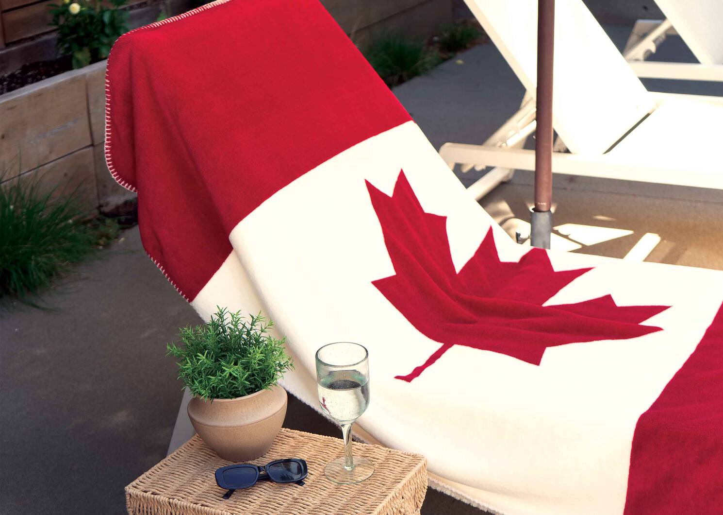 Jeté sherpa drapeau du Canada