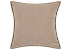Joye Cotton Velvet Sham 24x24 Mushroom