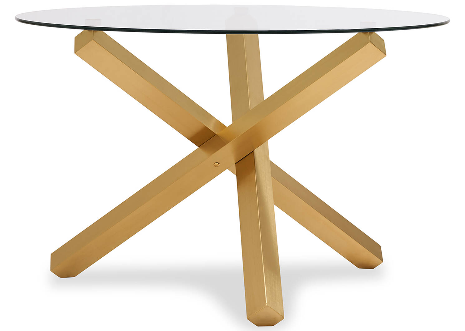 Maverick Dining Table -Matte Brass