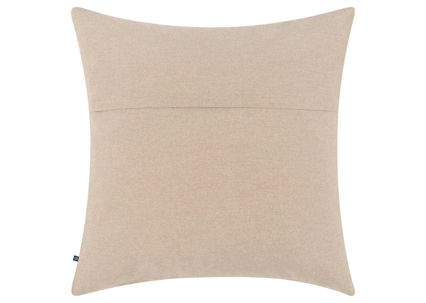 Coussin en coton Rafael 20x20 noir/jute