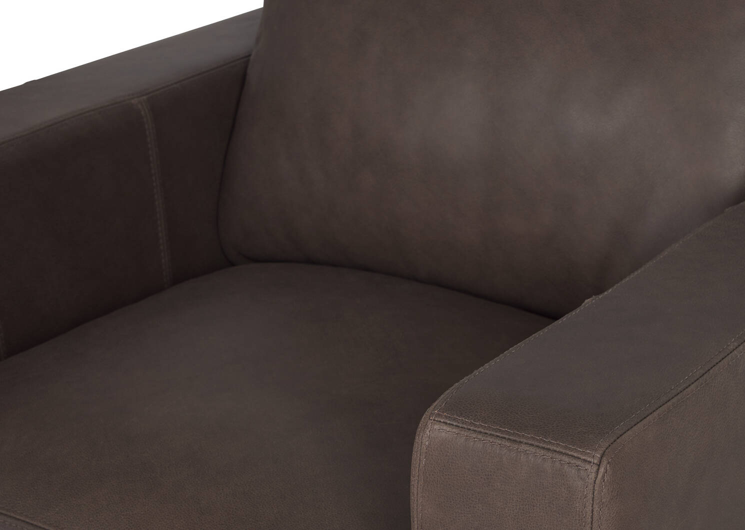 Brewer Leather Armchair -Attica Cocoa