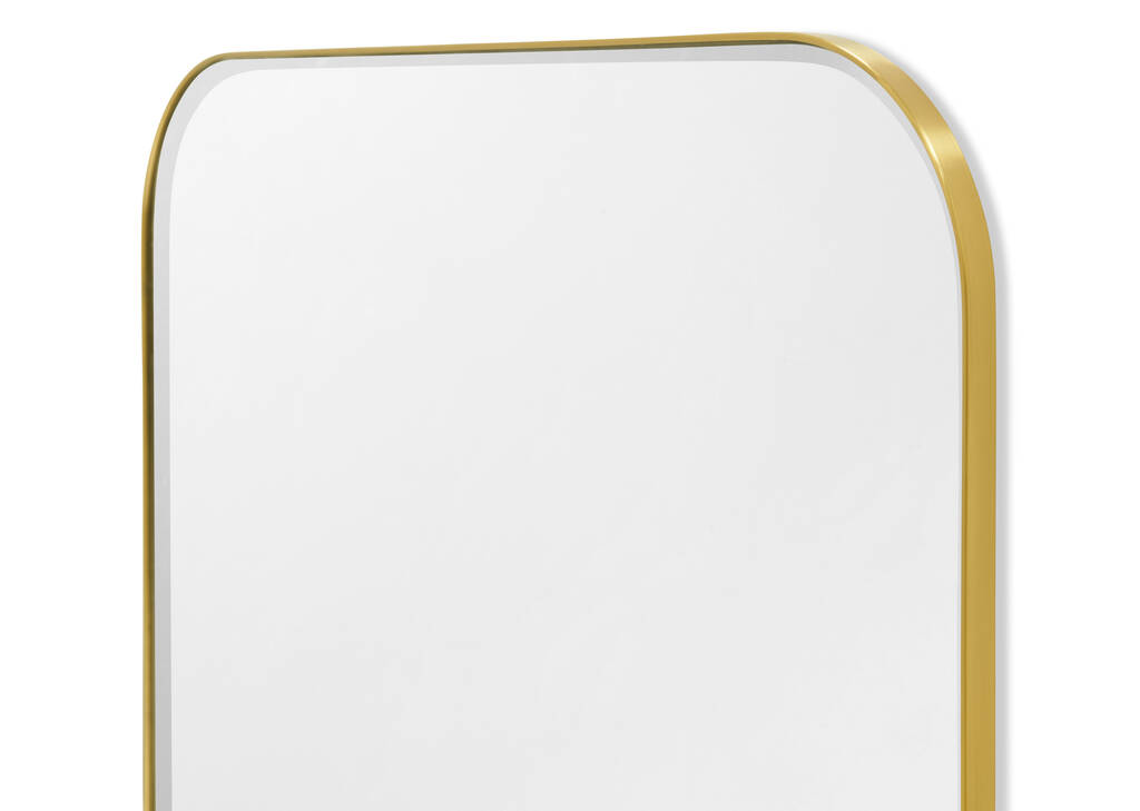 Erika Mantle Wall Mirror Brass