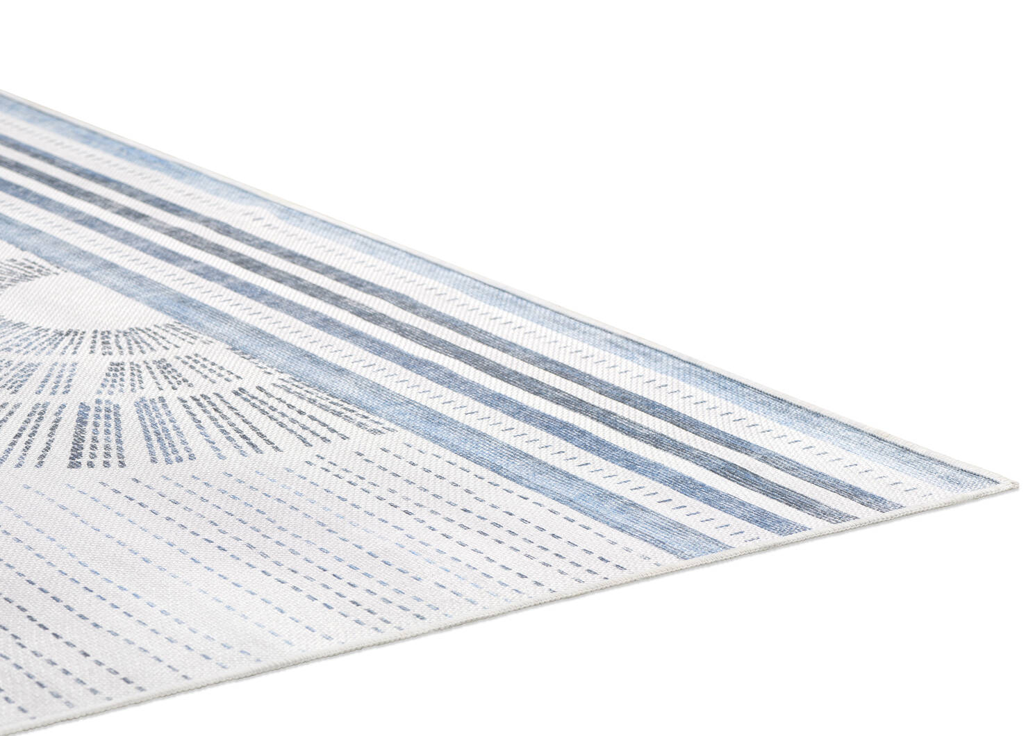 Soleil Outdoor Rug 72x108 Blue/Grey