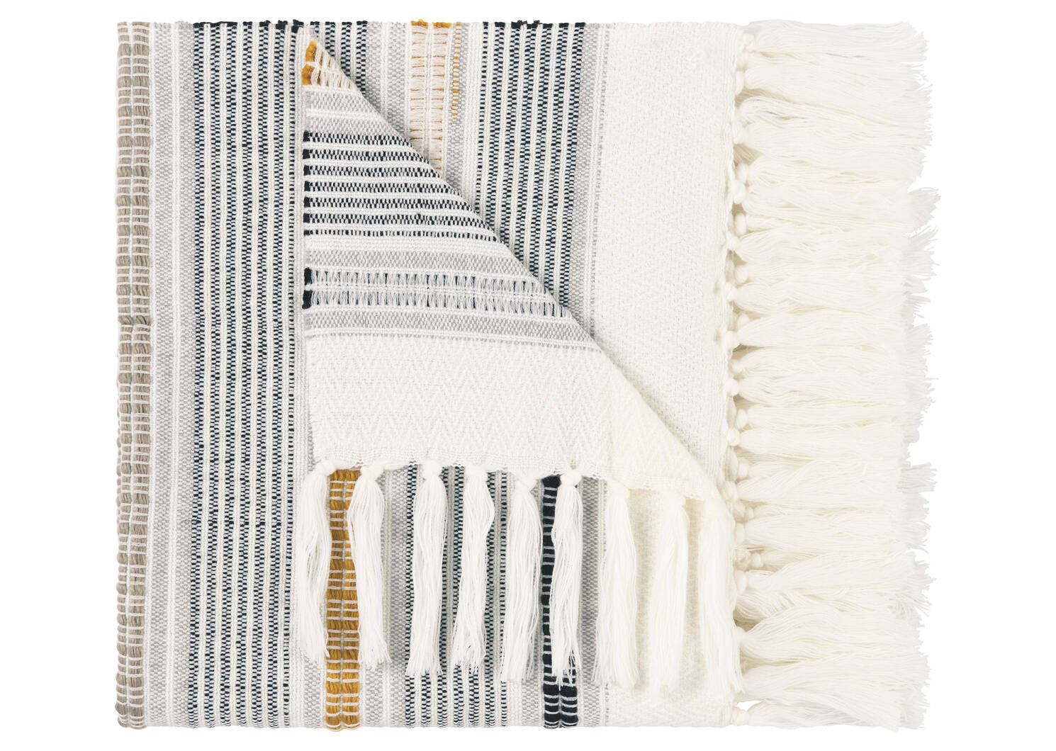 Cohen Throw Ivory/Grey/Amber