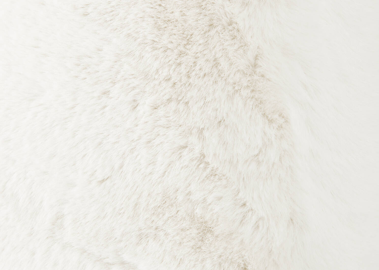 Cate Faux Fur Pillow 20x20 Ivory