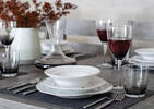 Beaumaris Stripe Placemat Charcoal/Na