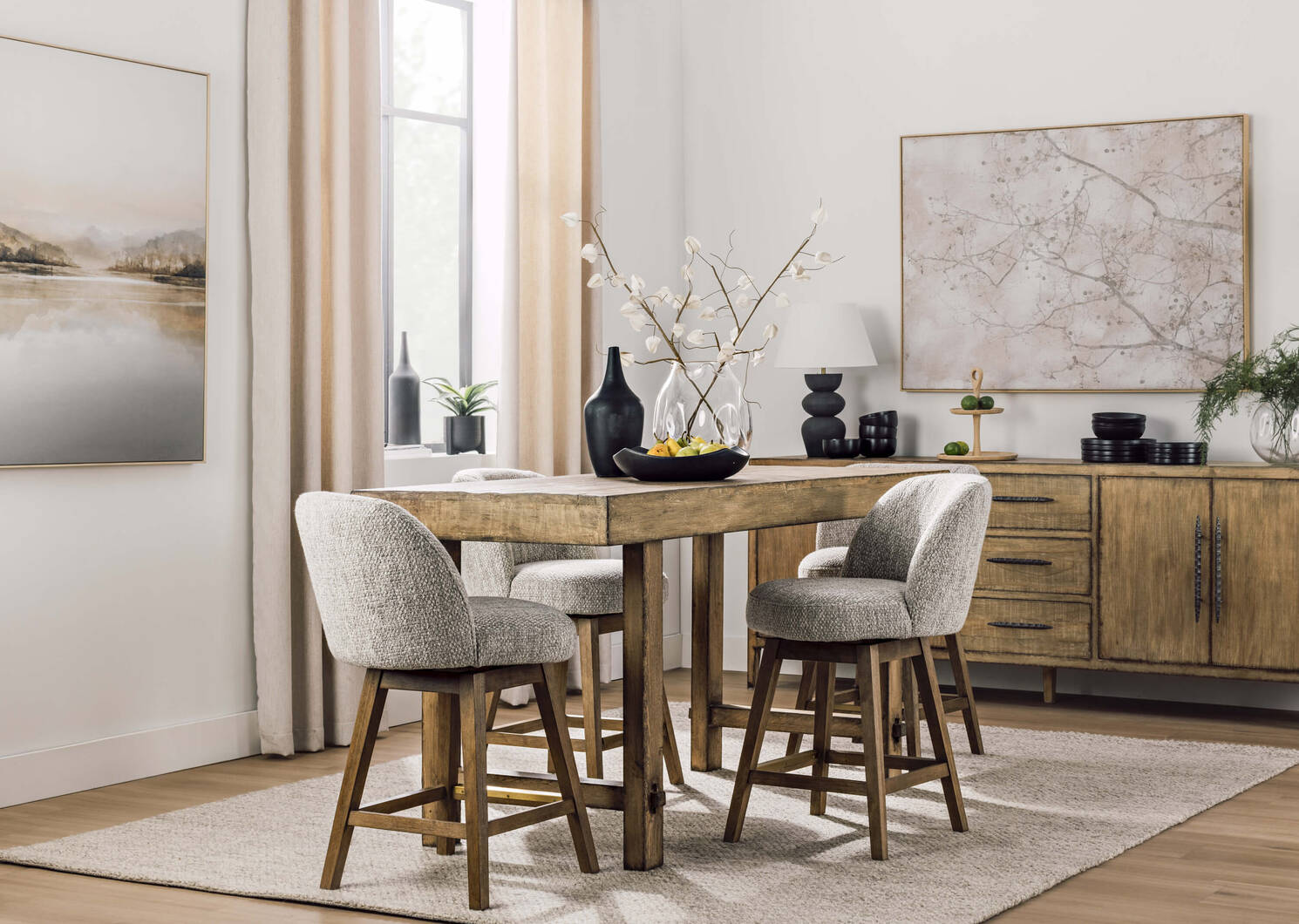 Mirau Swivel Counter Stool -Sierra Haze