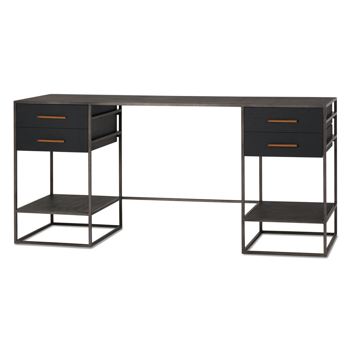 Discontinued Lenyx Desk Ebony Oak