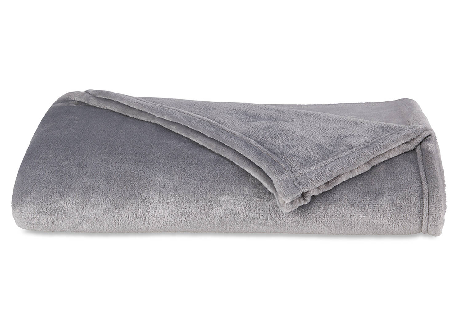 Jeté Cozy Lux gris argenté