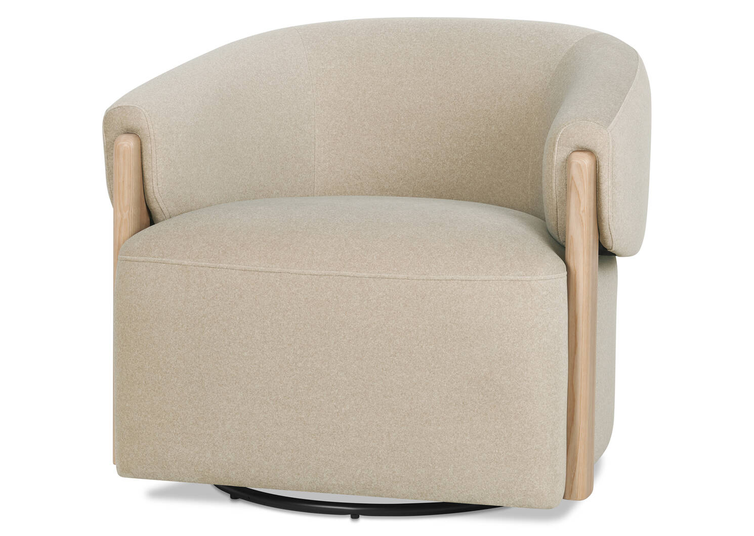 Fauteuil pivotant Alicent -Vaughn sable