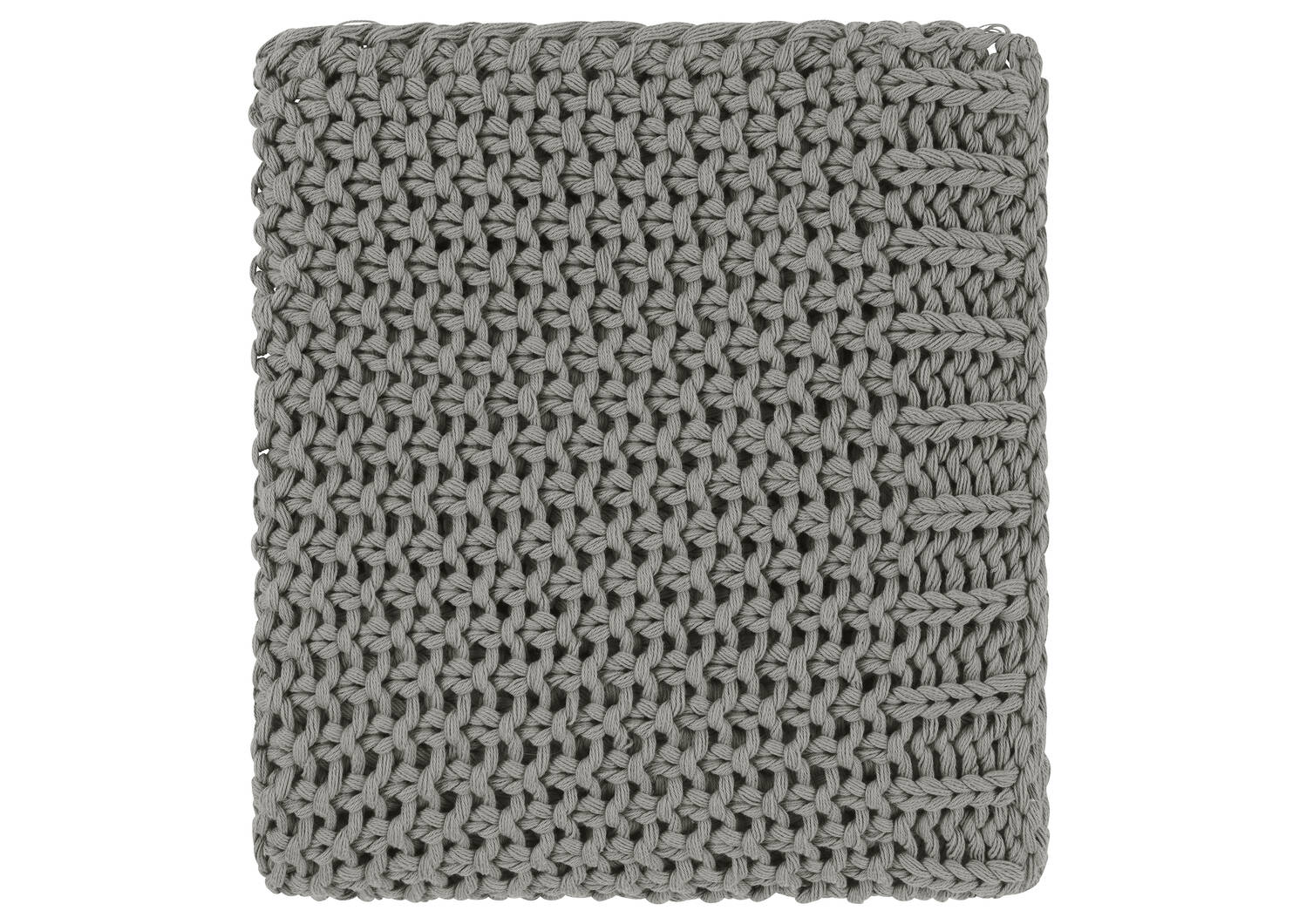 Wardell Cotton Chunky Throw Light Gre