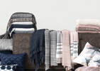 Semele Throw Silver/Atlantic
