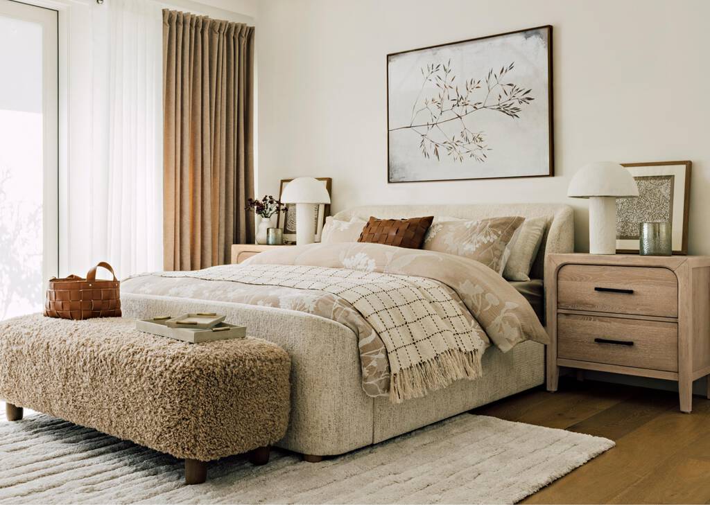 Hendricks Cotton Check Throw Nat/Caramel