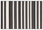 Algarve Rug - Stripe Black/Ivory