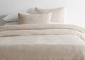 Catrin Cotton Duvet Set Queen Tan/Ivo