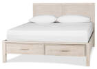 Callahan Bed -Finn Parchment, QUEEN