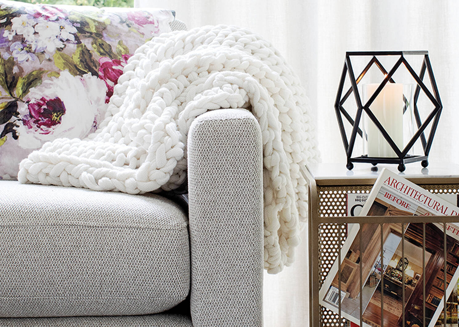 Rosalind Throw Ivory