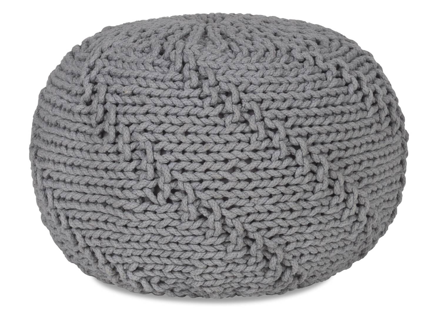 Pouf Roper brume grise