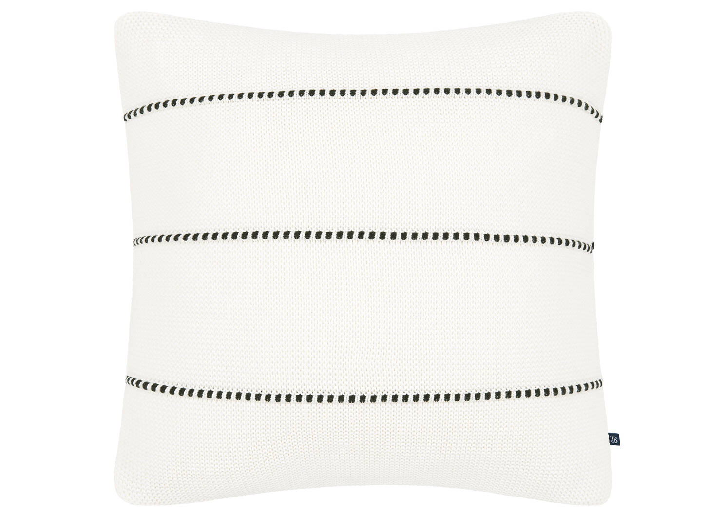 Hastings Cotton Pillow 20x20 Ivory/Black