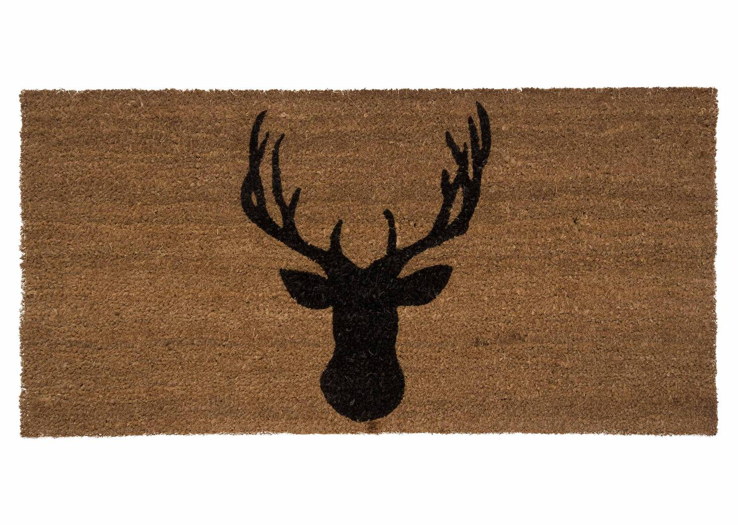 Stag Head Doormat 18x36