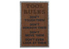 Tool Rules Wall Plaque