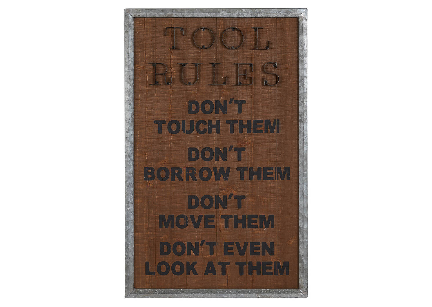 Tool Rules Wall Plaque