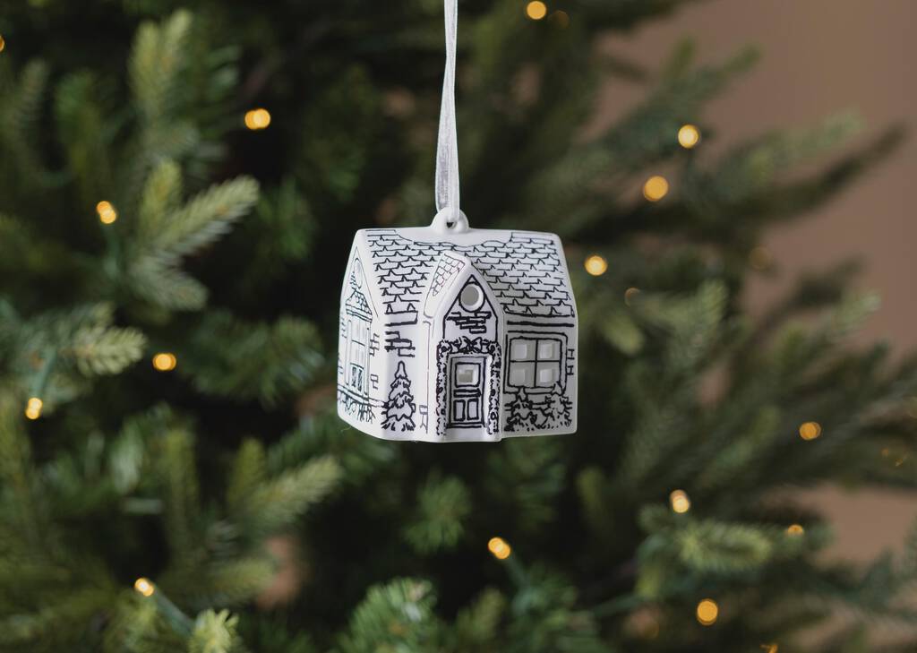 Inkwell Cottage LED Ornament
