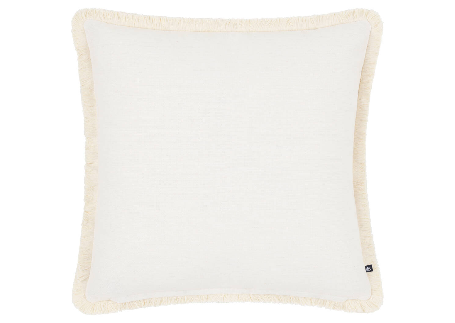 Coussin ext. avec franges Perth ivoire