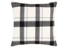 Jace Plaid Pillow 20x20 Black/White