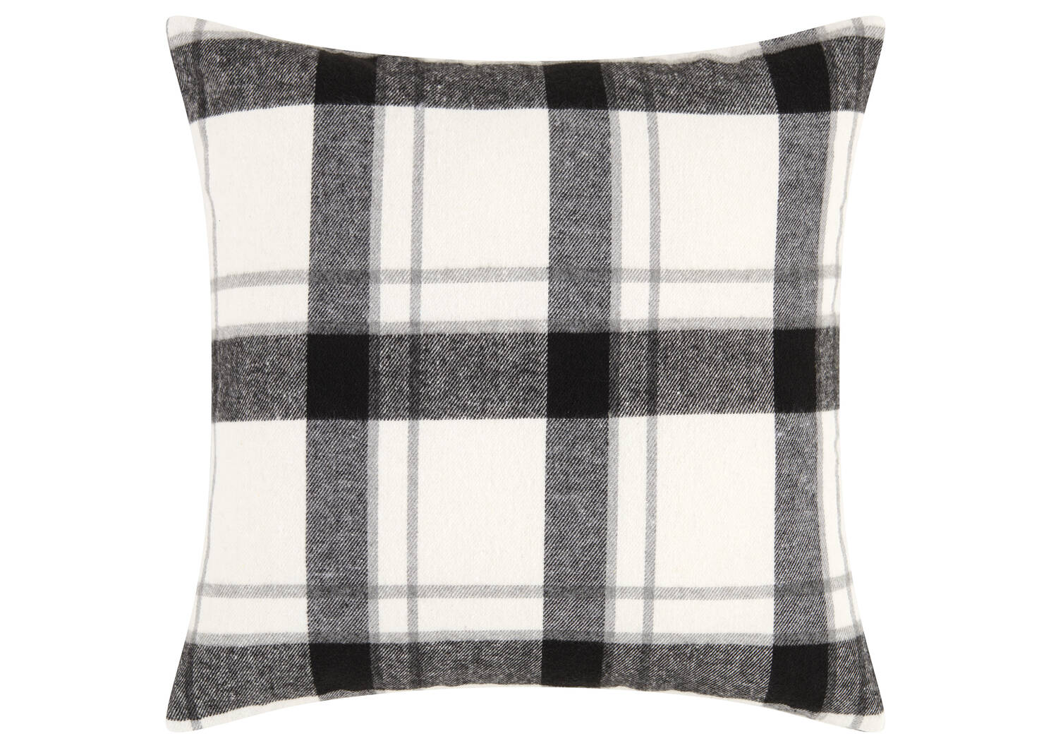 Jace Plaid Pillow 20x20 Black/White