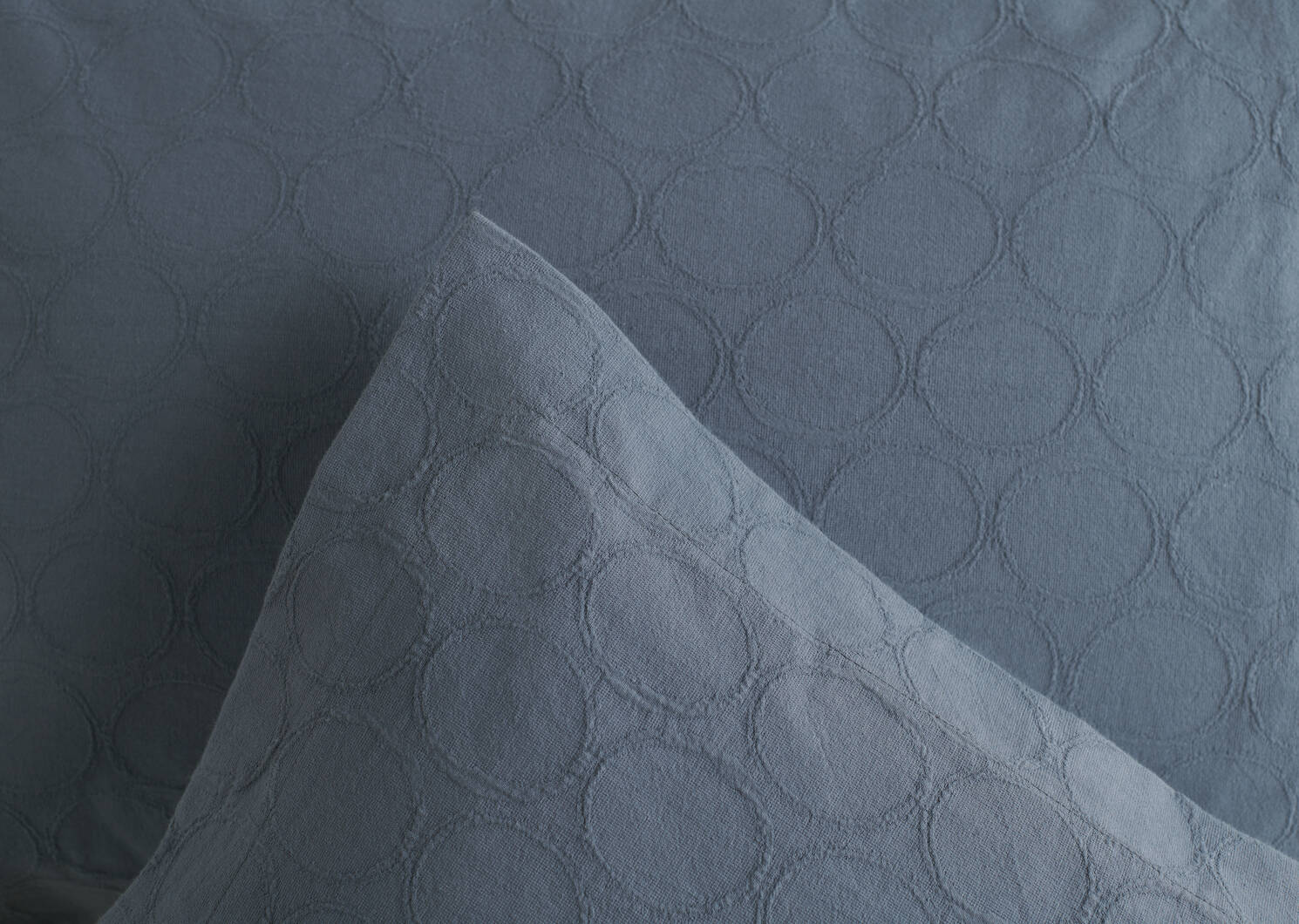 Arren Cotton Duvet Set Queen Blue