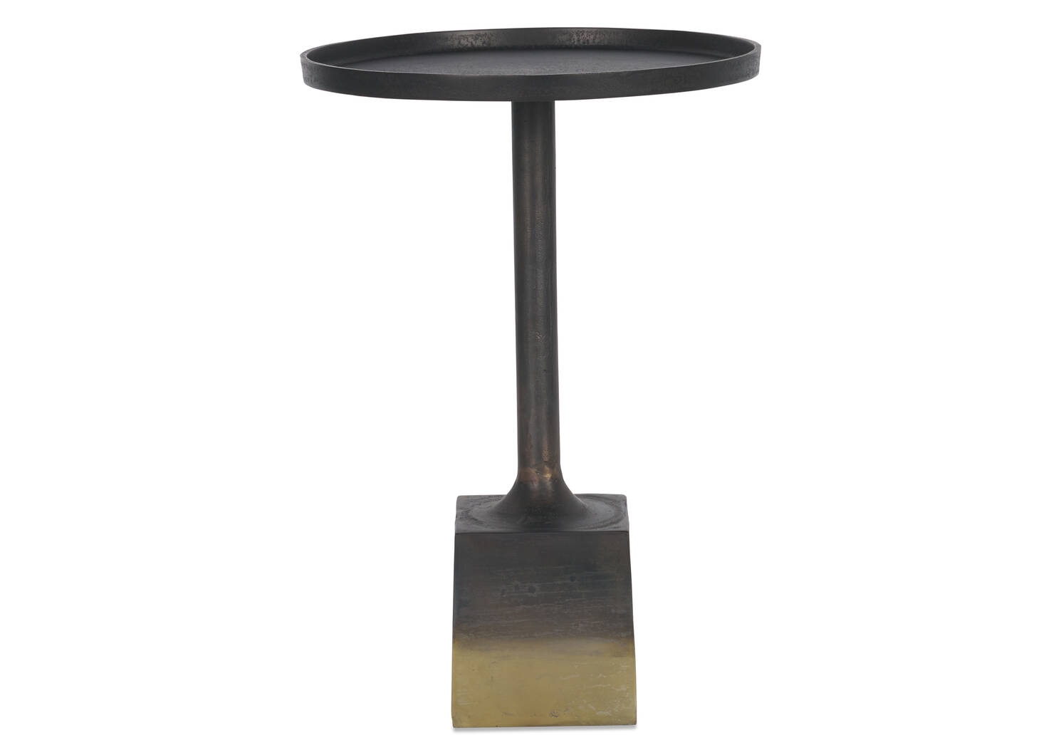 Dorcey Accent Table -Ombre Brass