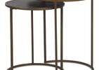 Hemsley Nesting Side Table Set -Brass