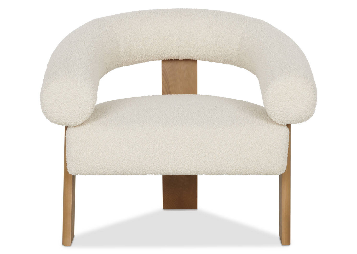 Fauteuil Aly Velji -naturel/ivoire