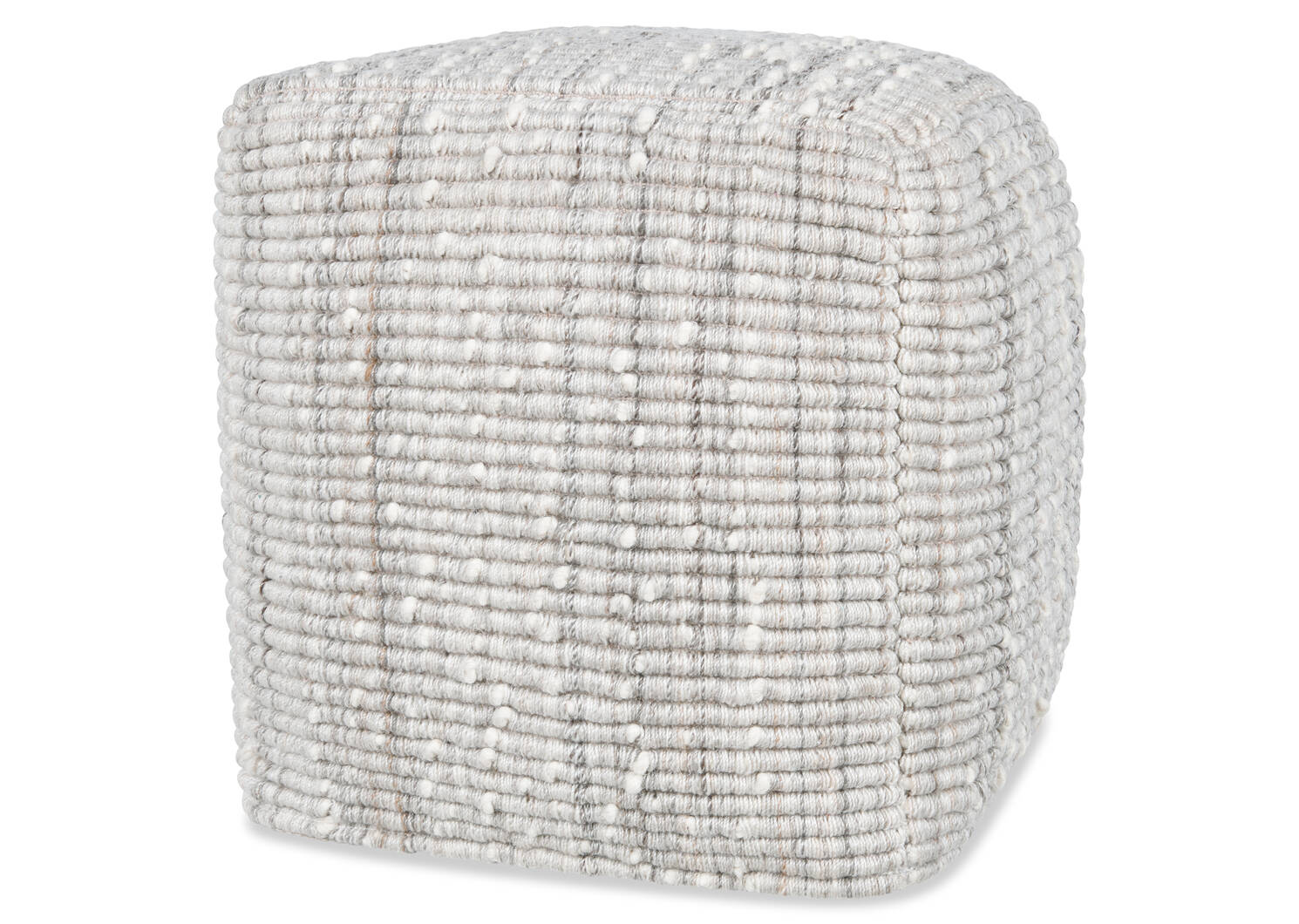Casis Pouf Grey/Ivory