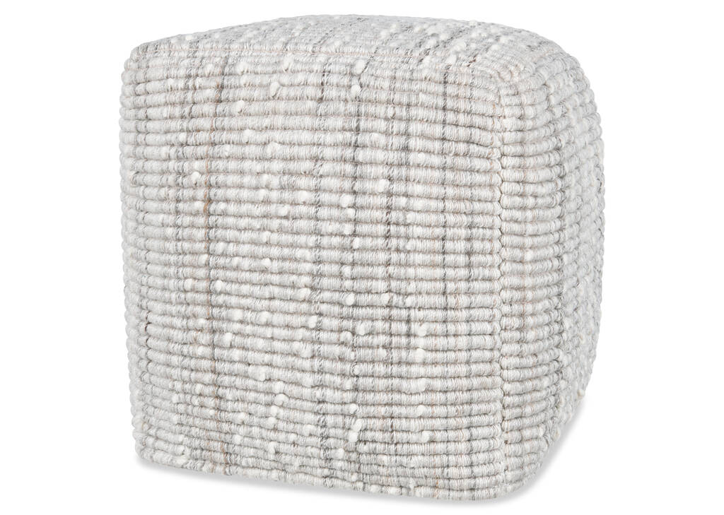 Casis Pouf Grey/Ivory