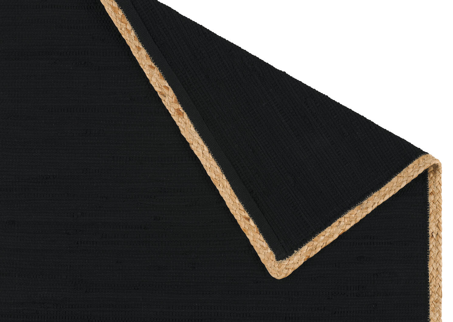 Randell Accent Rugs Black/Jute