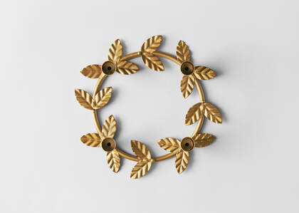 Bougeoir couronne Holly