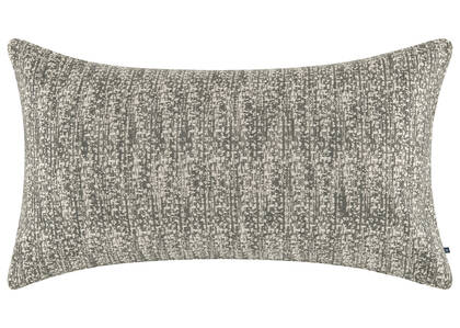 Coussin en coton jacquard Nia 12x22 gris