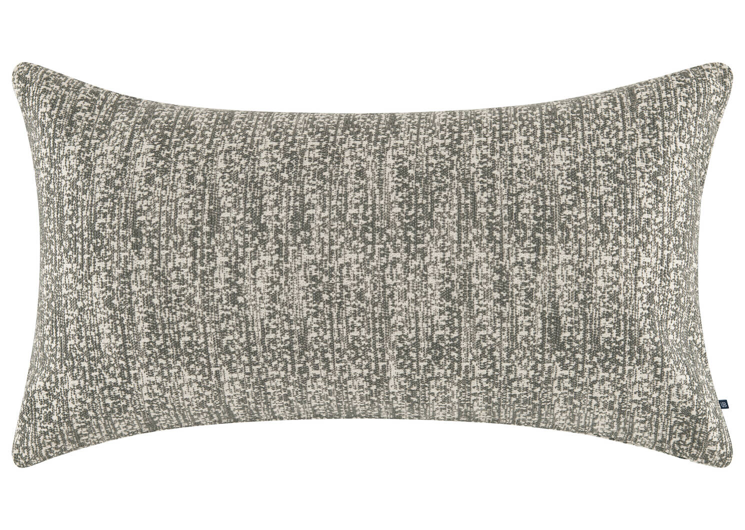 Coussin en coton jacquard Nia 12x22 gris